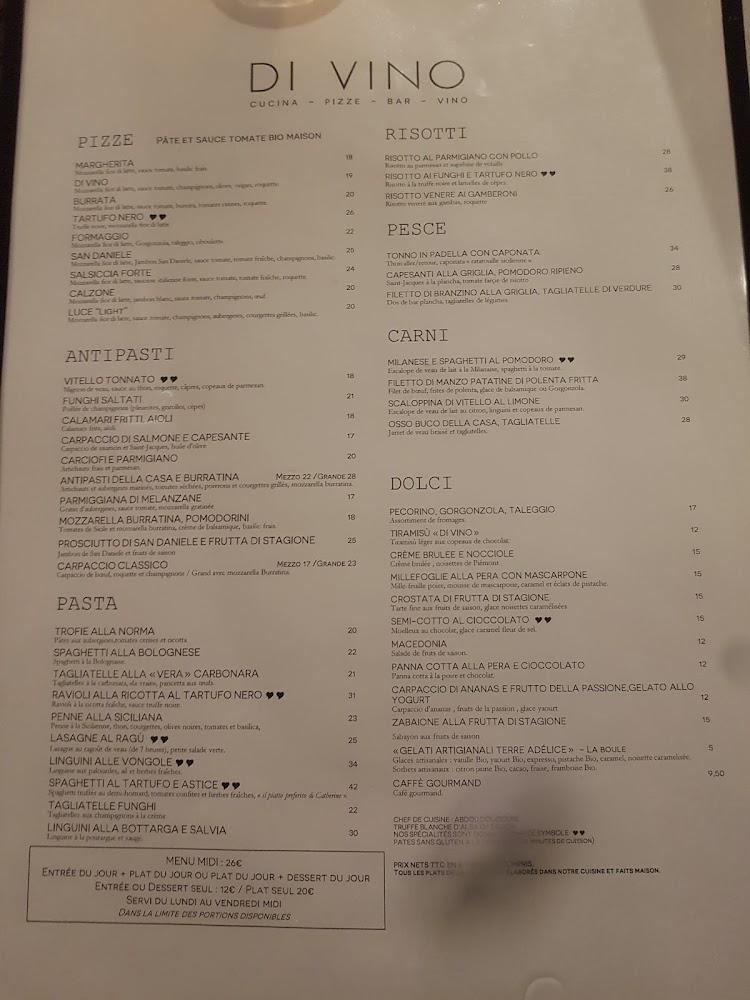Di Vino - Menu Image 4